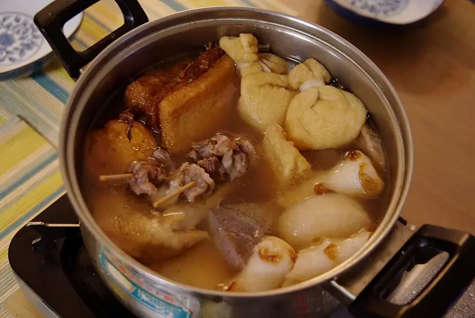 Japanese Pantry Essentials: 6 Seasonings for Everyday Japanese Recipes Oden, a Japanese dashi-based simmered dish, in a hot pot