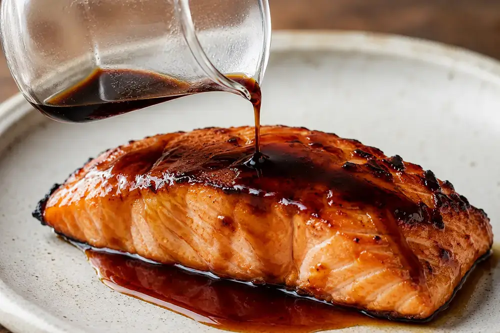Japanese Pantry Essentials: 6 Seasonings for Everyday Japanese Recipes Grilled salmon glazed with homemade teriyaki sauce