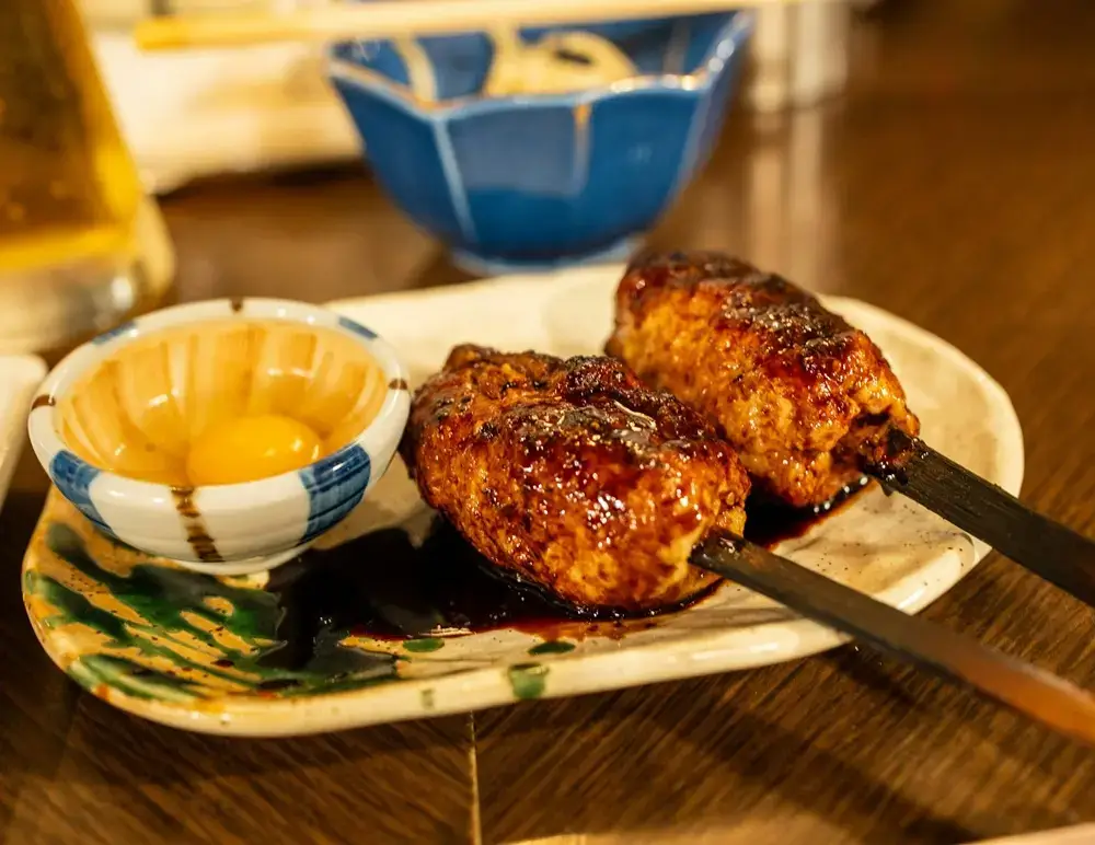 Japanese Pantry Essentials: 6 Seasonings for Everyday Japanese Recipes Grilled chicken skewers with egg yolk dipping sauce