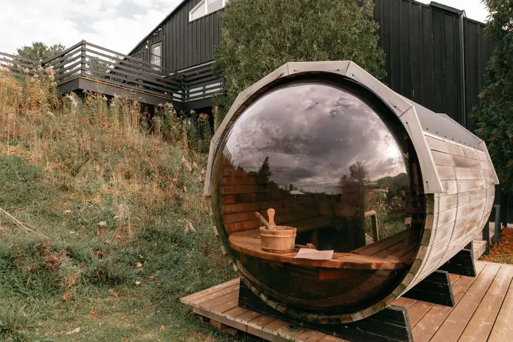 Why Torture Yourself? Why Japan’s Businesspeople Became Obsessed With Sauna Rustic barrel sauna in a natural setting