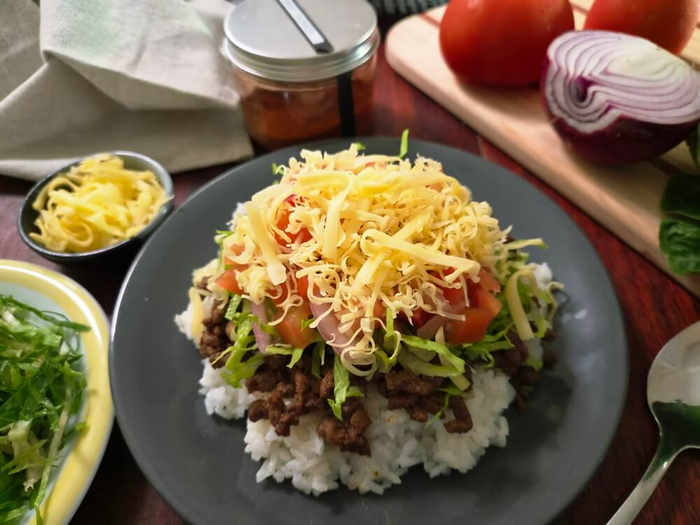 Quick and Easy Japanese Taco Rice: An Okinawan Favourite Japanese taco rice