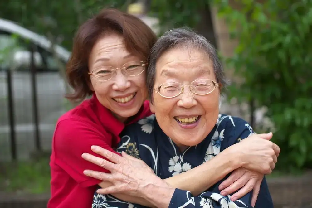 How Japan Thinks About Aging: Purpose, Roles, and the Meaning of Growing Older Older Japanese woman and her adult daughter smiling together