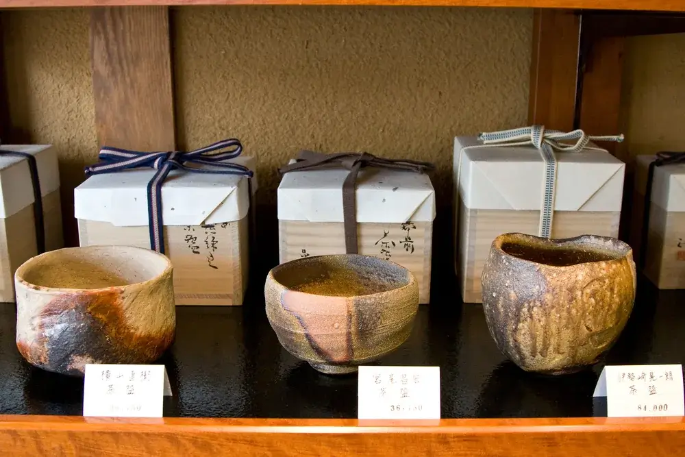 Journey to Okayama: Kurashiki, Bizen Ware, and Inujima Traditional Bizen ware pottery showing natural kiln-fired surface variations